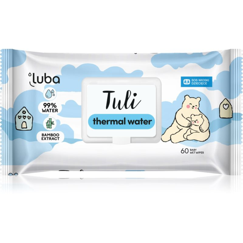 Luba Tuli Thermal Water dětské jemné vlhčené ubrousky 60 ks