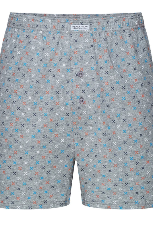 Pánské boxerky 560 1442-MAXI šedá melanž 5XL