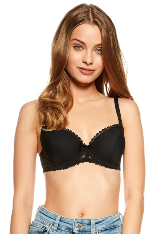 Podprsenka Henderson Julietta 23444 - Push - up Barva: Černá, Velikost: 75G