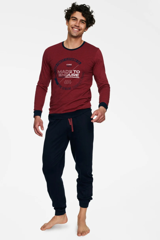 Pánské pyžamo BOLT 40033 AW22 Červená XXL