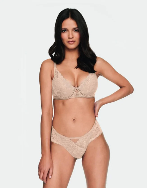 Dámská push-up podprsenka Henderson Ladies 40366 Hint 6 béžová 70B