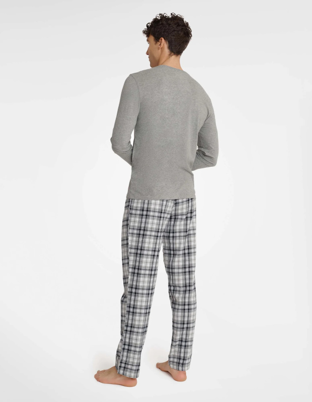 Pyžamo Usher 40946-90X Grey melange - Henderson XXL