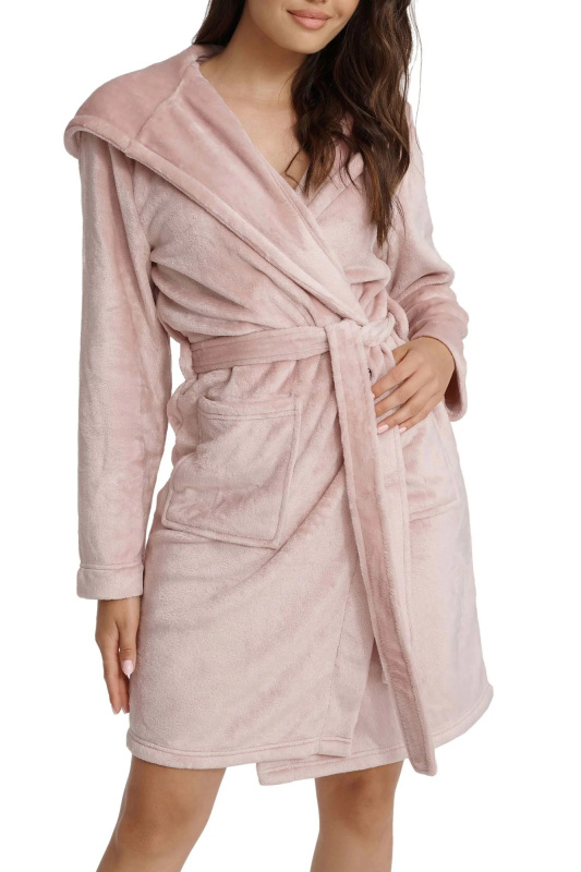 Dámský župan 41064 Glass - HENDERSON Růžová L/XL