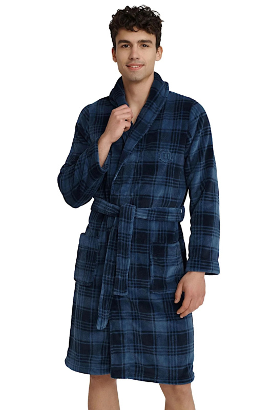 Pánský župan 40986 Uranium - HENDERSON tmavě modrá M