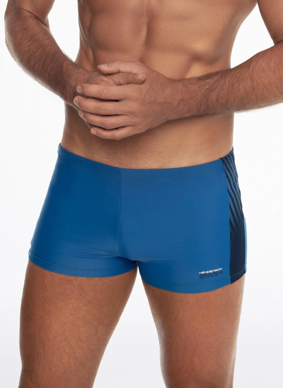 Pánské plavky - boxerky Henderson 41317 Zither M-3XL námořnictvo 3XL