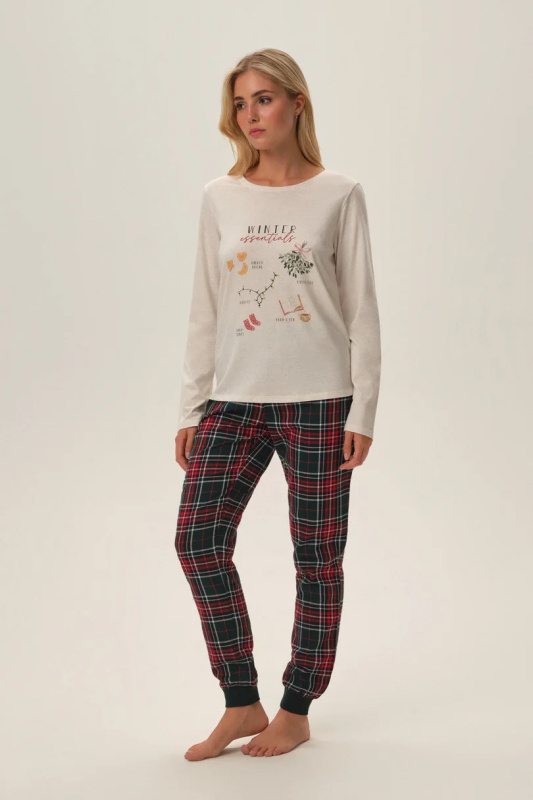 DÁMSKÉ PYŽAMO FLORENCIA 41902 AW24 béžová M