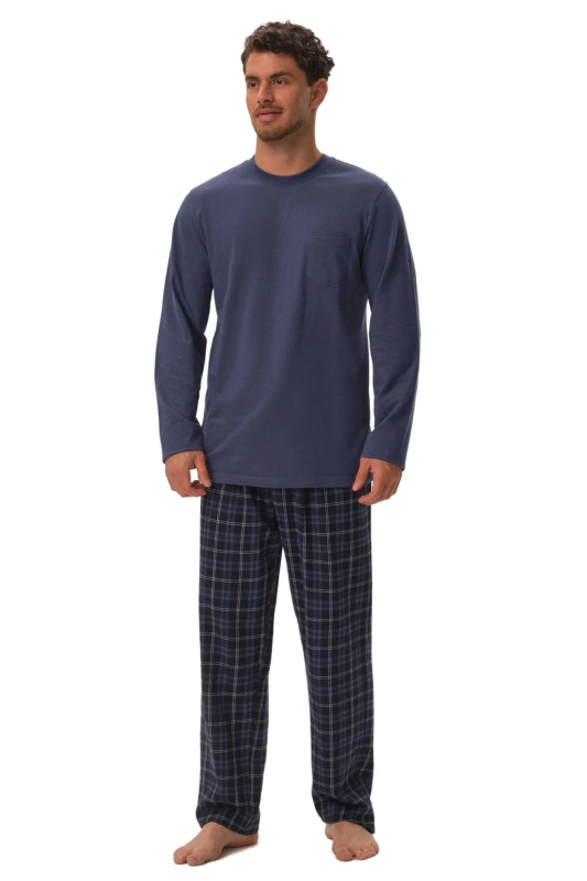 Pánské pyžamo 41913 Herb light blue - HENDERSON světle modrá L