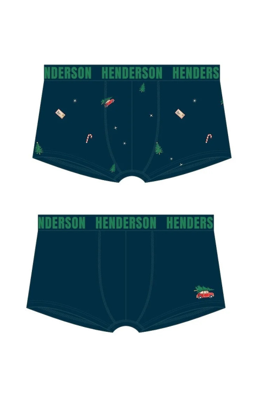 Pánské boxerky Henderson 41926 2PACK Barva: Modrá - tmavě, Velikost: XXL
