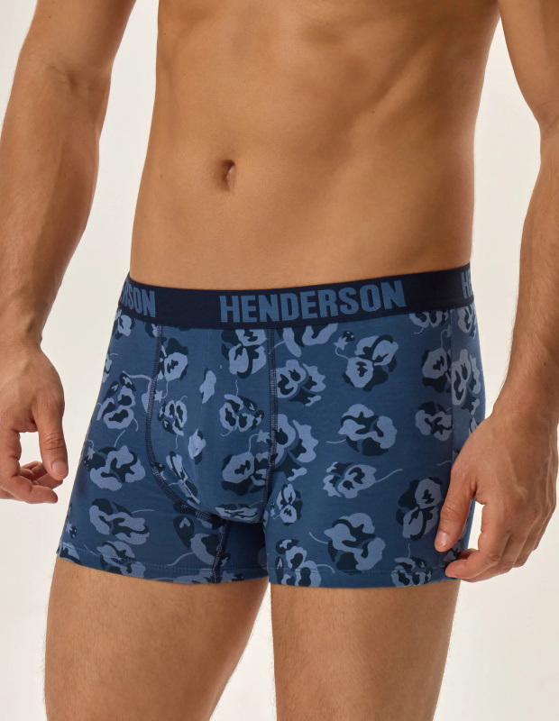 Pánské boxerky 3PACK Jarl 41930-MLC Jeans modrá vzor - Henderson modrá mix L