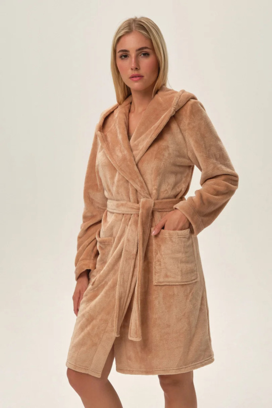 Dámský župan FIORA 41954 AW24 béžová 2XL