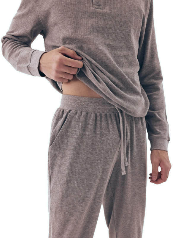 Pánské pyžamo 42638 Desert grey - HENDERSON šedá 3XL