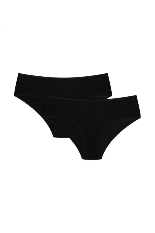 DÁMSKÉ KALHOTKY MODRÉ 2 2PAK 42860 SS25 černá XL