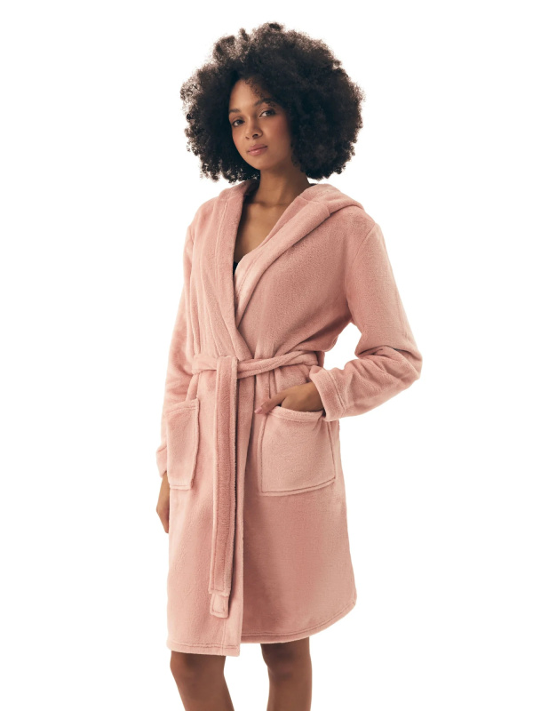 Dámský župan 42877 Brid pink - HENDERSON růžová L