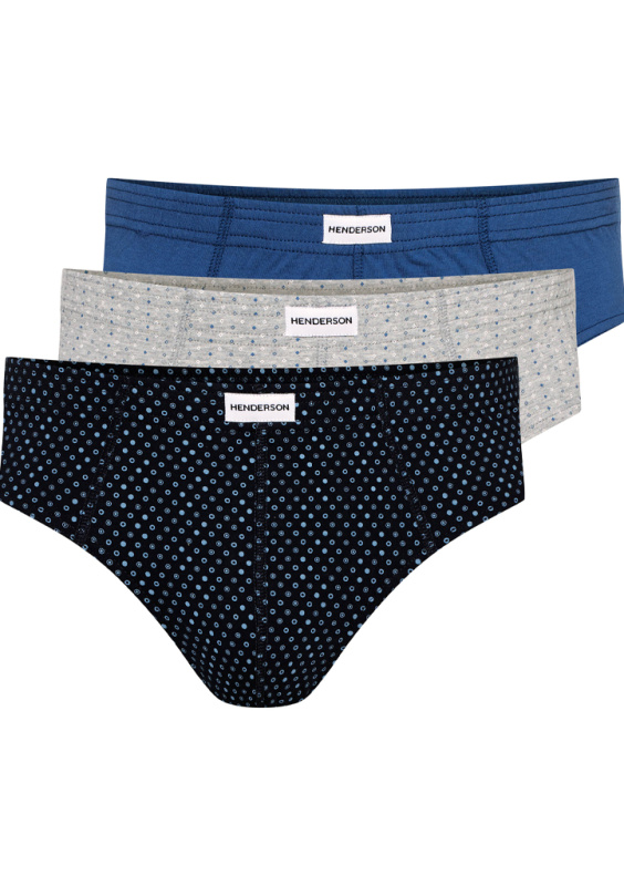 Pánské slipy Henderson 1446-K657 3PACK Barva: Vícebarevná, Velikost: L