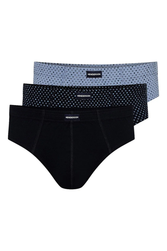 Pánské slipy CLASSIC 3P 1446 GRANAT-JEANS M