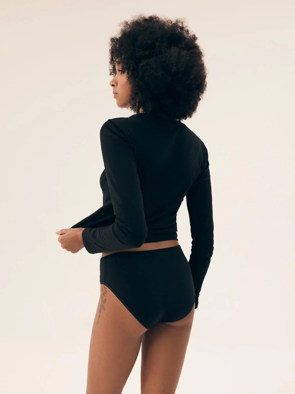 Henderson Dámské kalhotky 42859 Modrá 1 A'2 S-2XL viskóza černá XXL