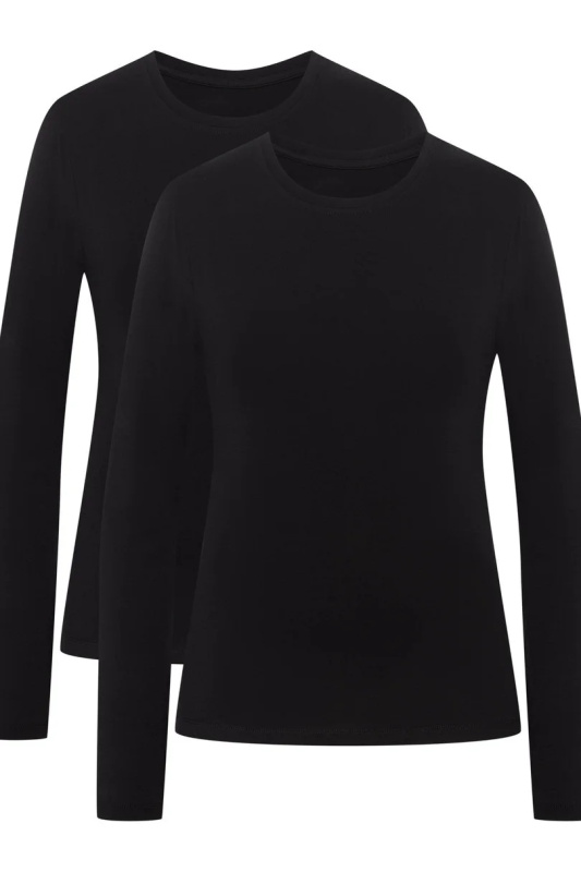 DÁMSKÁ KOŠILE 42862 MODRÁ 4 2PAK SS25 černá 2XL