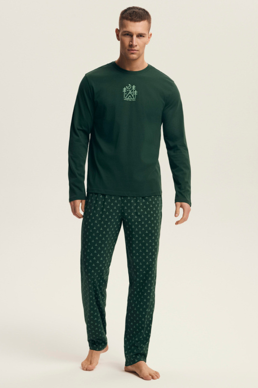 PÁNSKÉ PYŽAMO LUSH 43478 AW25 zelená 2XL