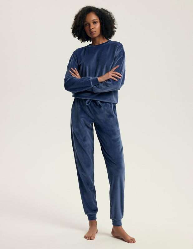 Henderson Dámské pyžamo 43722 Delanie dl/r S-3XL námořnictvo XXL