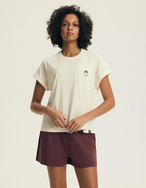 Henderson Dámské pyžamo 44464 Evika kr/r S-3XL bílá 3xl