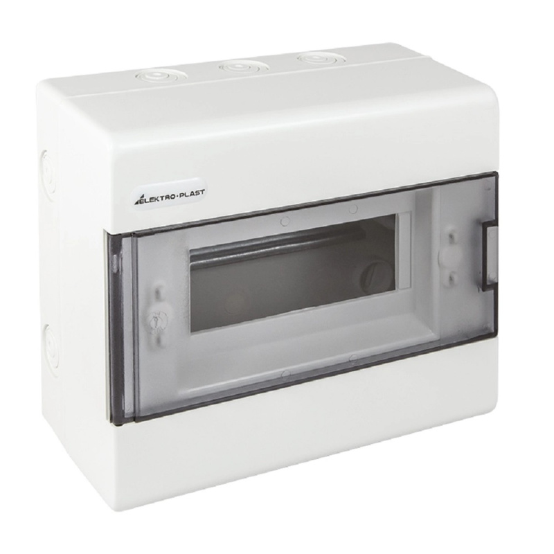 Modulová rozvodnice na omítku SRn-8 (N+PE) kouřová, IP40