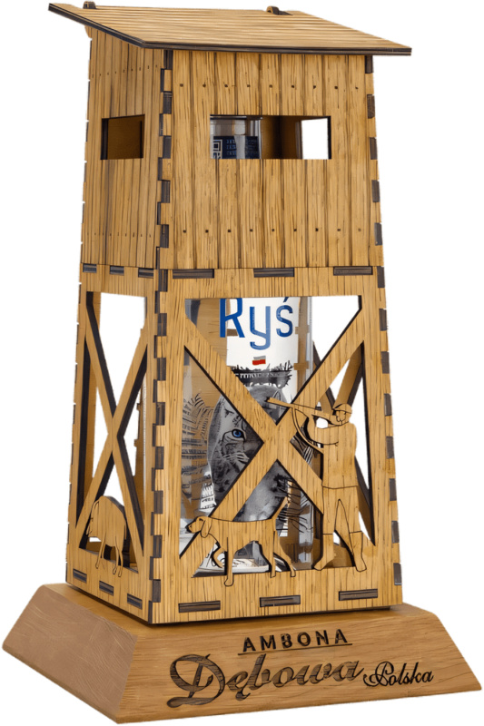 Debowa - Rys Vodka Lovecký Posed  40% 0,7l (dárkové balení kazeta)