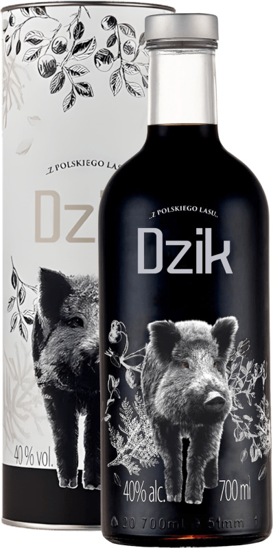 Dębowa - Vodka Black DZIK 40% 0,7l
