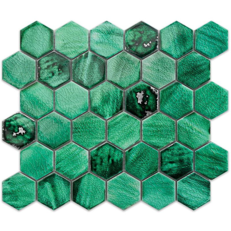 Mozaika Heksagon Mykonos Green 27/31.2