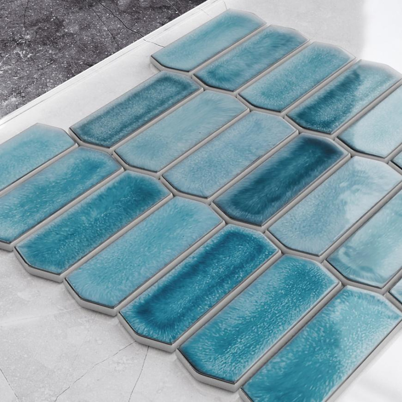 Mozaika Heksagon Long Silk Blue 27.9/27.9