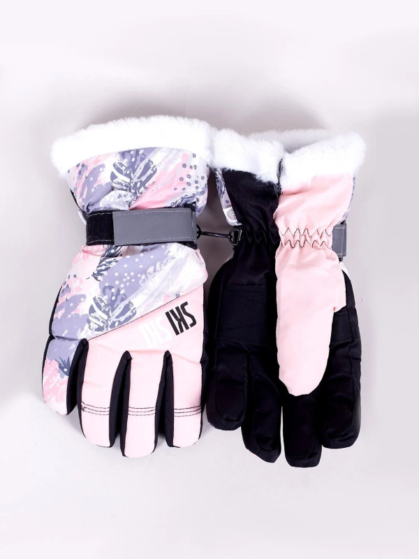 Lyžařské rukavice YOCLUB REN-0256K směs barev 18 cm