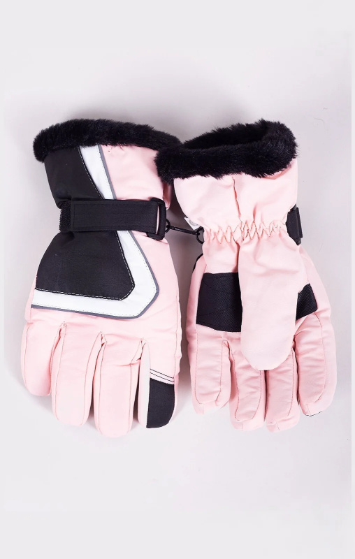 Lyžařské rukavice YOCLUB REN-0259K směs barev 18 cm