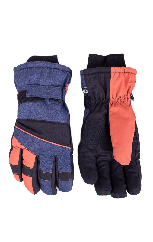 Lyžařské rukavice YOCLUB REN-0277F džínovina 20 cm