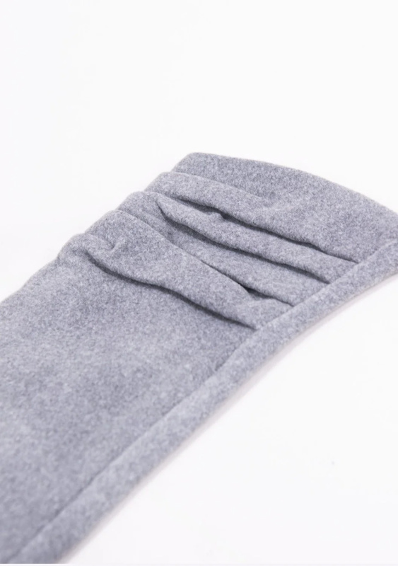 Nařasené rukavice YO! RES-0155K šedá 23 cm