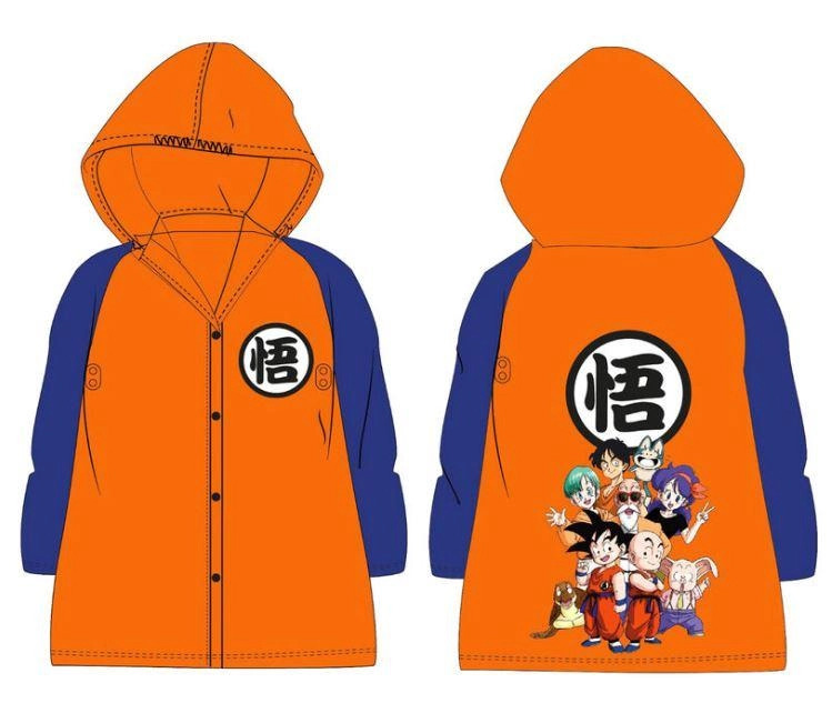 Dětská pláštěnka Dragon Ball s kapucí – Oranžová (848389-1)