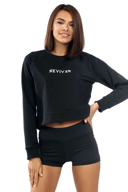 Dámská mikina Reviver F5526 Barva: Černá, Velikost: M