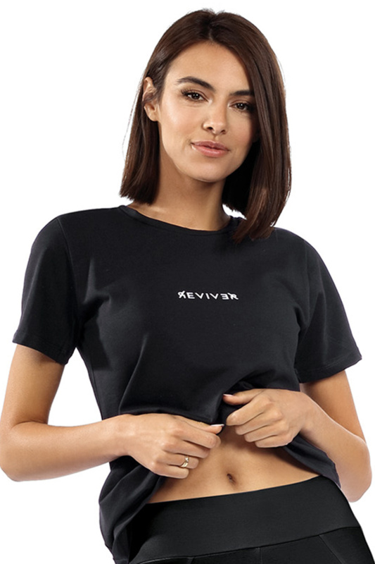 Dámské tričko Reviver F5532 Barva: Černá, Velikost: XL