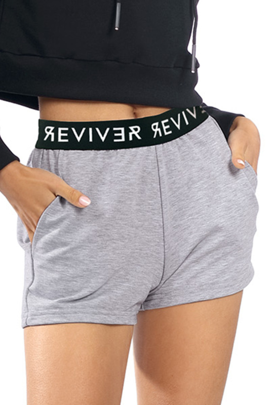 Šortky Reviver F9507 Barva: Šedá, Velikost: M