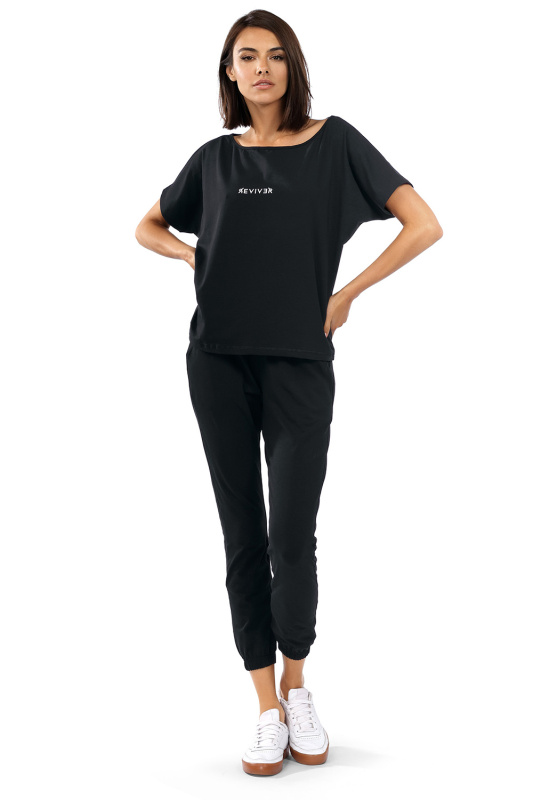 Dámské tepláky Reviver F9521 Barva: Černá, Velikost: XL