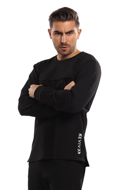 Pánská mikina Reviver F5553 Barva: Černá, Velikost: S