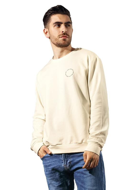 Pánská mikina Reviver F5592 Barva: Smetanová, Velikost: S