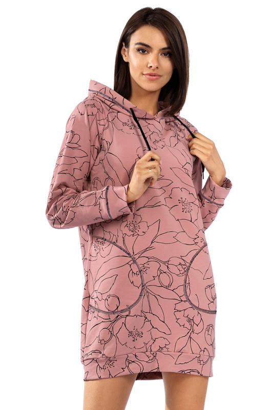 Dámská mikina Reviver F5508 Barva: Růžová, Velikost: 2XL