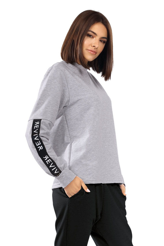 Dámská mikina Reviver F5510 Barva: Šedá, Velikost: 2XL