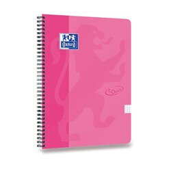 Oxford Nordic Touch - kroužkový blok - A4, čtverečkovaný, růžový