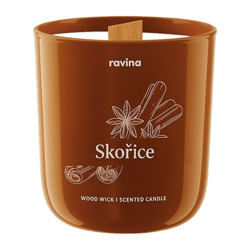 Ravina Sójová svíčka Skořice