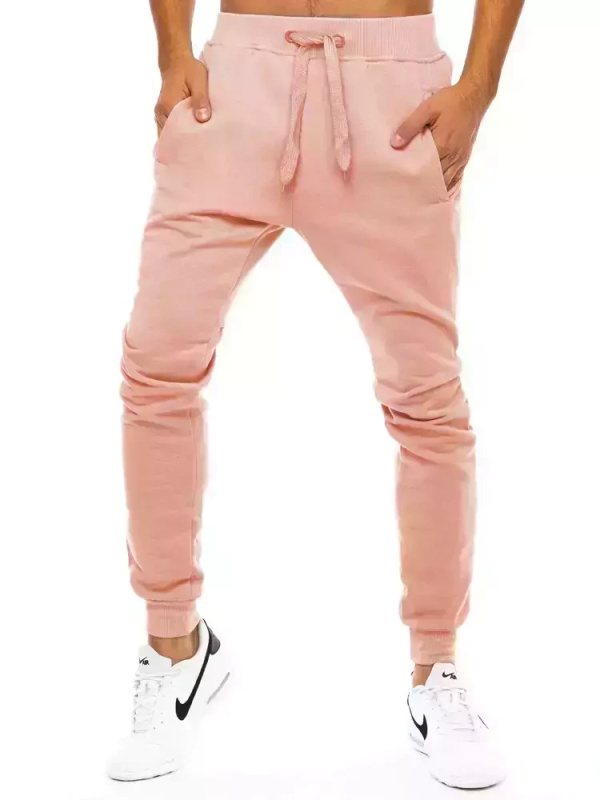 Růžové pánské tepláky Dstreet UX3452 XL
