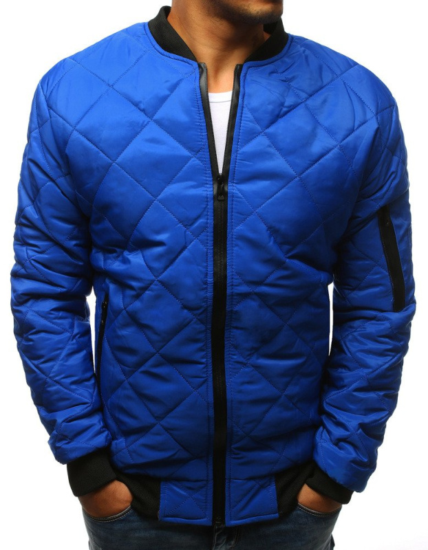 Pánská prošívaná bombardovací bunda modrá TX2214 M