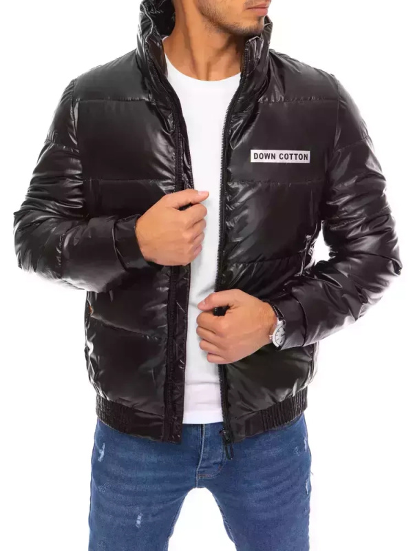 Pánská bunda zimní černá Dstreet TX3859 Barva: Černá, Velikost: 3XL