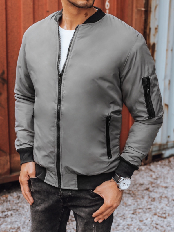 Pánská bombardovací bunda grafitová Dstreet TX3824 XL