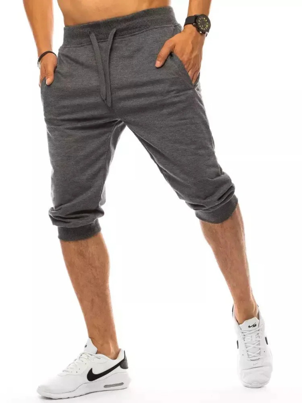 Tmavě šedé pánské kraťasy Dstreet SX1533 M