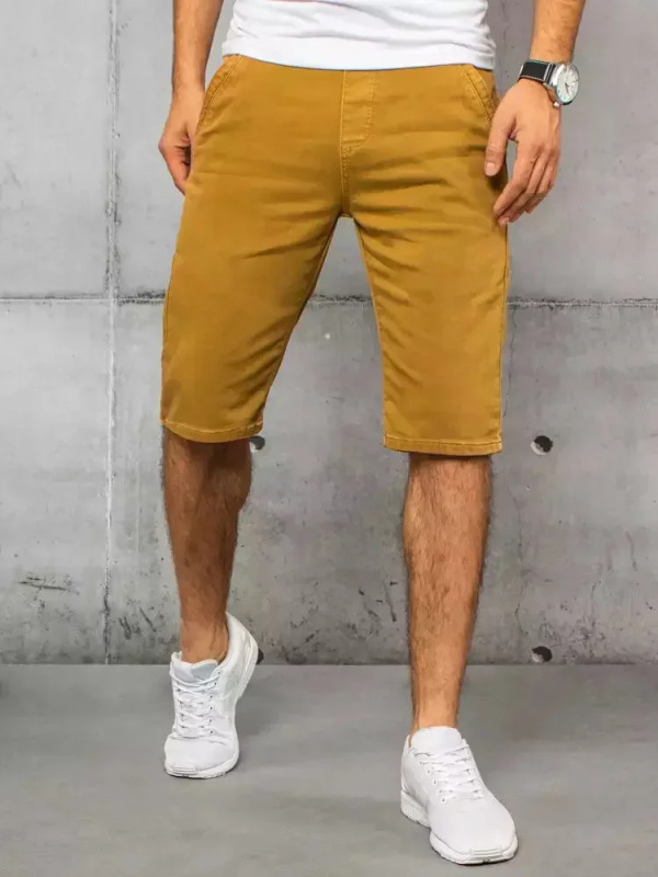 Pánské hořčičné riflové kraťasy Dstreet SX1434 s38